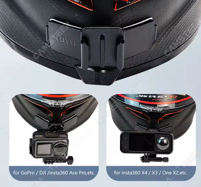 2025 Motorcycle Helmet Chin Mount for Action Cameras