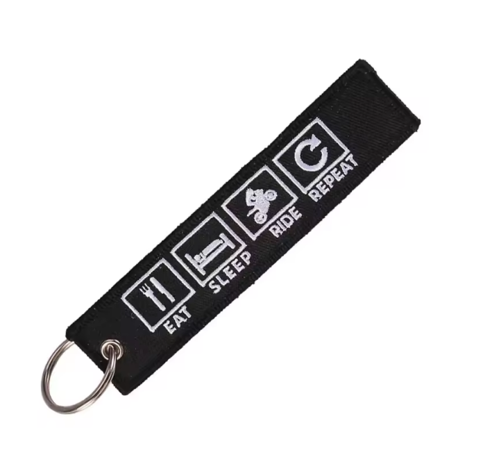 Embroidered Keychain Tag